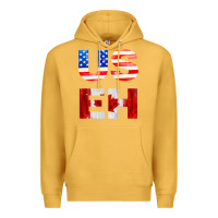Mustard america canada Premium Hoodie - linhVisuals