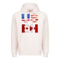 Pale Pink america canada Premium Hoodie - linhVisuals