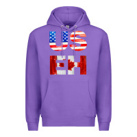 Purple america canada Premium Hoodie - linhVisuals