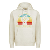Oatmeal Heather keep the immigrants deport the racists Premium Hoodie - linhVisuals