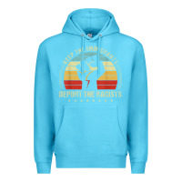 Ocean Blue keep the immigrants deport the racists Premium Hoodie - linhVisuals