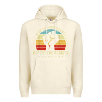 Sandshell keep the immigrants deport the racists Premium Hoodie - linhVisuals