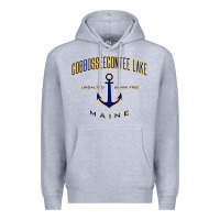 Heather Grey cobbosseecontee lake me pullover hoodie Premium Hoodie - linhVisuals