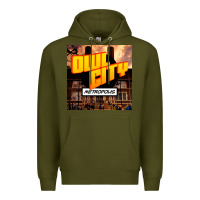 Army Green Owl City Adam Young Premium Hoodie - linhVisuals