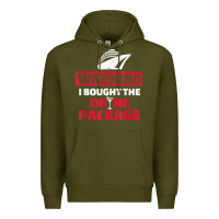 Army Green cruise drinking package t shirt Premium Hoodie - linhVisuals