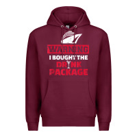 Burgundy cruise drinking package t shirt Premium Hoodie - linhVisuals