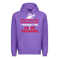 Purple cruise drinking package t shirt Premium Hoodie - linhVisuals