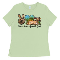 Matcha Peace Love Spanish Goat Ladies Tee - LillyAllenDesigns