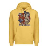 Antique Gold cuphead cala maria airplane attack t shirt Premium Hoodie - linhVisuals