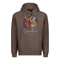 Coffee cuphead cala maria airplane attack t shirt Premium Hoodie - linhVisuals