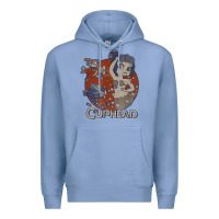 Colony Blue cuphead cala maria airplane attack t shirt Premium Hoodie - linhVisuals