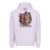Lilac cuphead cala maria airplane attack t shirt Premium Hoodie - linhVisuals