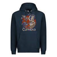 Navy cuphead cala maria airplane attack t shirt Premium Hoodie - linhVisuals