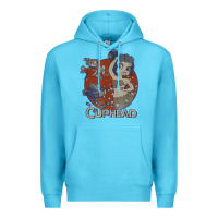 Ocean Blue cuphead cala maria airplane attack t shirt Premium Hoodie - linhVisuals