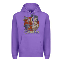 Purple cuphead cala maria airplane attack t shirt Premium Hoodie - linhVisuals