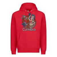 Red cuphead cala maria airplane attack t shirt Premium Hoodie - linhVisuals