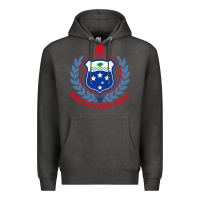 Charcoal Heather samoa rugby Premium Hoodie - linhVisuals