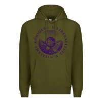 Army Green Williams College Premium Hoodie - linhVisuals