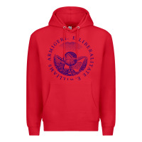 Red Williams College Premium Hoodie - linhVisuals