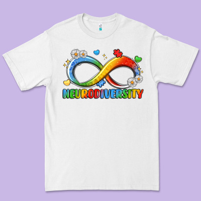 Neurodiversity Premium Tee Designed By Lillyallendesigns