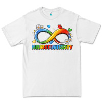 White neurodiversity Premium Tee - LillyAllenDesigns