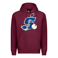 Burgundy stockton ports baseball Premium Hoodie - linhVisuals