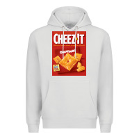 Dove Grey cheez it original box front sweatshirt Premium Hoodie - linhVisuals