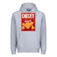 Heather Grey cheez it original box front sweatshirt Premium Hoodie - linhVisuals