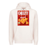 Pale Pink cheez it original box front sweatshirt Premium Hoodie - linhVisuals