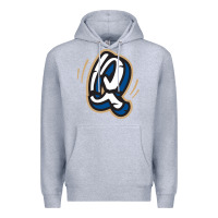 Heather Grey rancho cucamonga quakes Premium Hoodie - linhVisuals