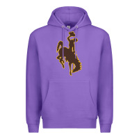 Purple wyoming athletics Premium Hoodie - linhVisuals
