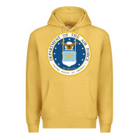 Antique Gold department of the air force Premium Hoodie - linhVisuals