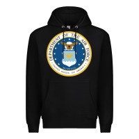 Black department of the air force Premium Hoodie - linhVisuals