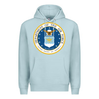 Blue Mist department of the air force Premium Hoodie - linhVisuals