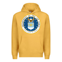 Mustard department of the air force Premium Hoodie - linhVisuals
