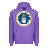 Purple department of the air force Premium Hoodie - linhVisuals
