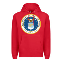 Red department of the air force Premium Hoodie - linhVisuals