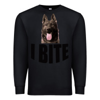 Black I Bite Premium Sweatshirt - Bettercallsaul