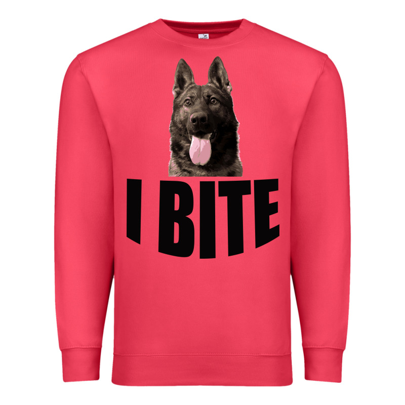 I Bite Premium Sweatshirt by Bettercallsaul | Teevron