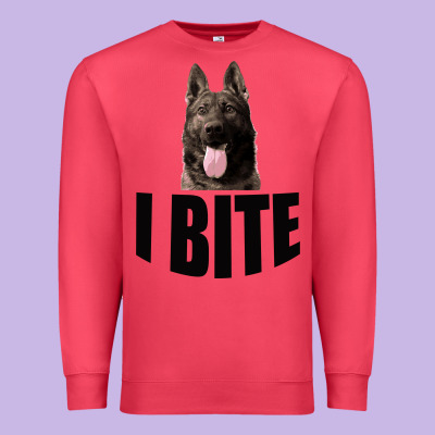 I Bite Premium Sweatshirt Designed By Bettercallsaul