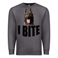 Charcoal Heather I Bite Premium Sweatshirt - Bettercallsaul