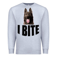 Heather Grey I Bite Premium Sweatshirt - Bettercallsaul