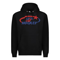 Black usa hockey Premium Hoodie - linhVisuals