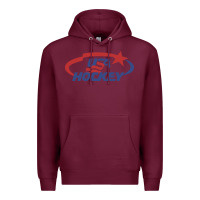 Burgundy usa hockey Premium Hoodie - linhVisuals