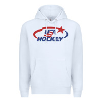 White usa hockey Premium Hoodie - linhVisuals