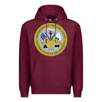 Burgundy department of the army Premium Hoodie - linhVisuals