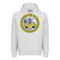 Dove Grey department of the army Premium Hoodie - linhVisuals