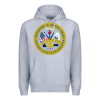 Heather Grey department of the army Premium Hoodie - linhVisuals