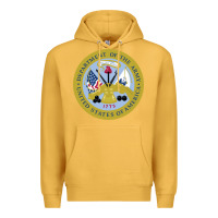 Mustard department of the army Premium Hoodie - linhVisuals