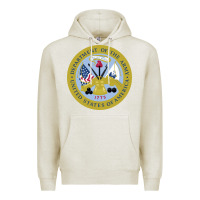 Oatmeal Heather department of the army Premium Hoodie - linhVisuals